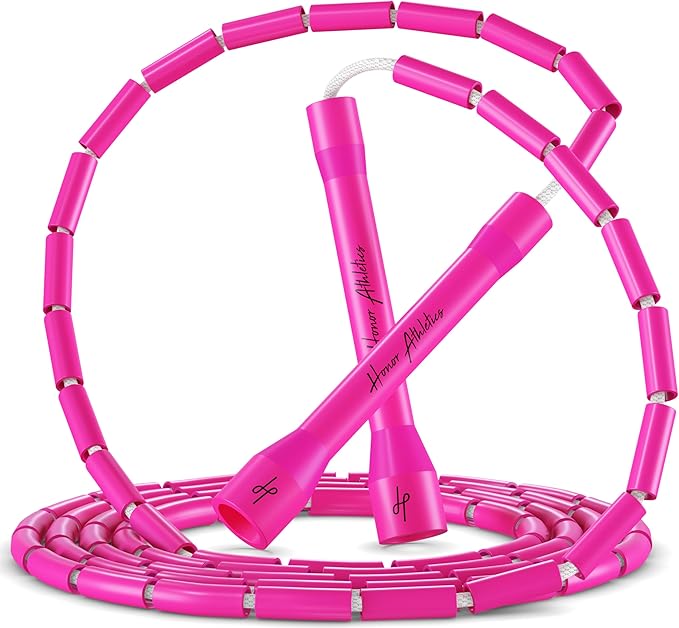 Honor Athletics 2.0 Beaded Jump Rope - Adjustable with Unbreakable Handles & Shatterproof Beads for Enhanced Fitness Training