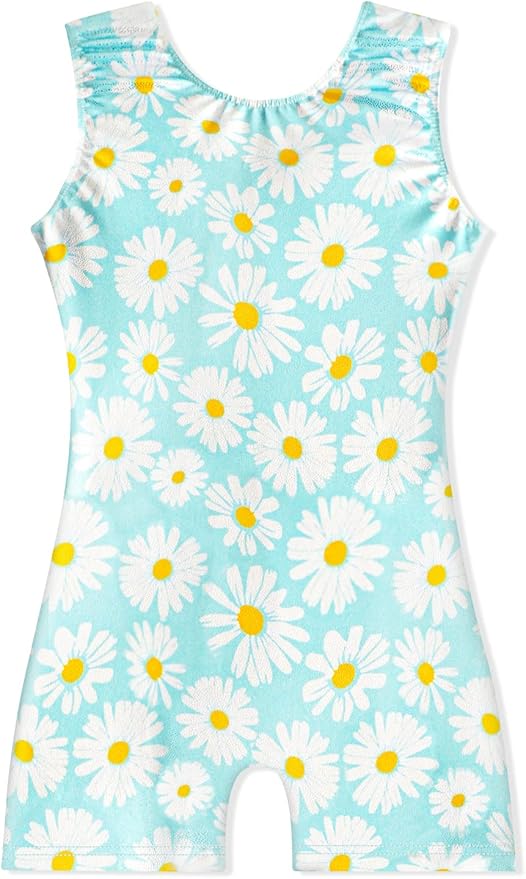 EQSJIU Leotards for Girls Gymnastics Sleeveless Sparkly Toddler Tumbling Outfits Dance Clothes Biketards for Kids 1-10 Years