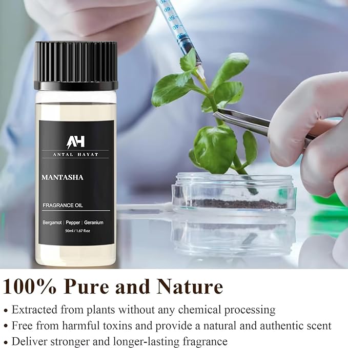 Hotel Scents Diffuser Oil Mantasha 50ml – Inspired by Sauvage EDP – Bergamot, Pepper & Geranium – Premium Fragrance Oil for Waterless & Ultrasonic Diffuser – Luxury Scent Refill for Home & Office