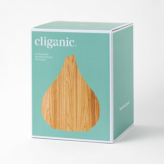 Cliganic Ultrasonic Aromatherapy Diffuser, 400ml Ultrasonic for Essential Oils Aromatherapy, Home & Office