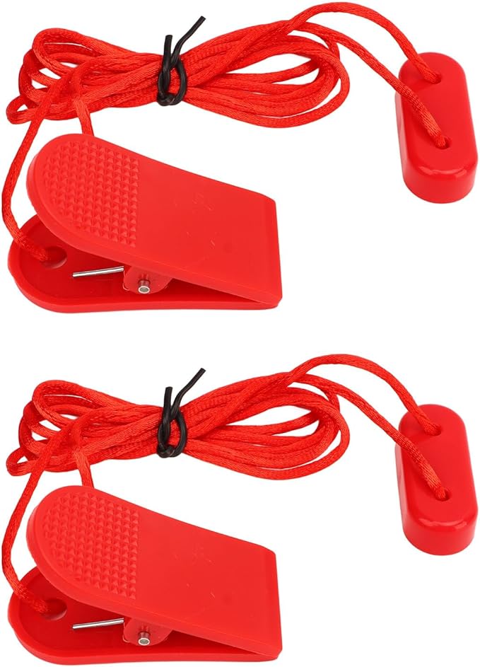 Hapivida Magnet Safety Key, Universal Magnetic Safety Switch for Treadmills with Strong Clip, ABS and Polyester, 2pcs Replacement Parts for Running Machines