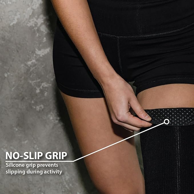 Zensah Thigh Compression Sleeve - Support for Pulled Hamstring, Quad Strain, Groin Compression Wrap for Men and Women