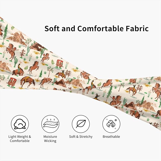 Sports Headband Moisture Wicking Sweatband for Men Women Running Cycling Yoga Fitness Workout