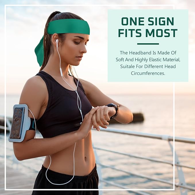 Hiboom 30 Pack Tie Headband Bulk Sports Tennis Head Tie Ninja Karate Tie Back Athletic Sweatbands Adjustable Hair Bands for Women Men Basketball, Football, Soccer, Running, Yoga Workout