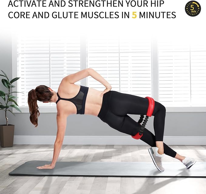 Hip & Core System, Resistance Loop to Stretch, Core Fitness Glute Workout Bands