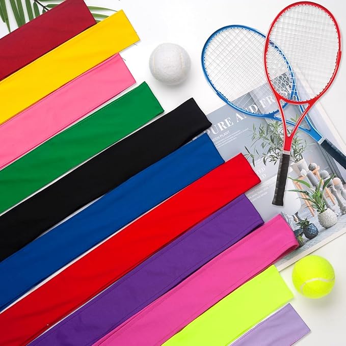 ONUPGO 18Pcs Head Ties for Men Women, Adjustable Headbands Sports Sweatband Ninja Ties Head Band, Sweat Wicking Workout Headband for Sports, Running, Tennis, Yoga, Soccer, Karate