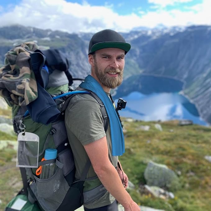 Custom 1-200 Pack Cooling Towel 40"x12", Design Your Team Logo Photo Ice Towel Personalized Soft Breathable Sport Towel Customized Workout Sweat Towel for Yoga Gym Activities (Dark Blue)