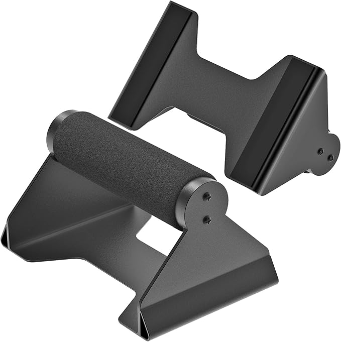 Kipika Push Up Bars, Pushup Stands, Ergonomic Wooden Handles, Anti-slip Rubber Base Pads, Parallettes Bars for Strength Training Equipment & Calisthenics, Perfect for Floor Workout Exercise