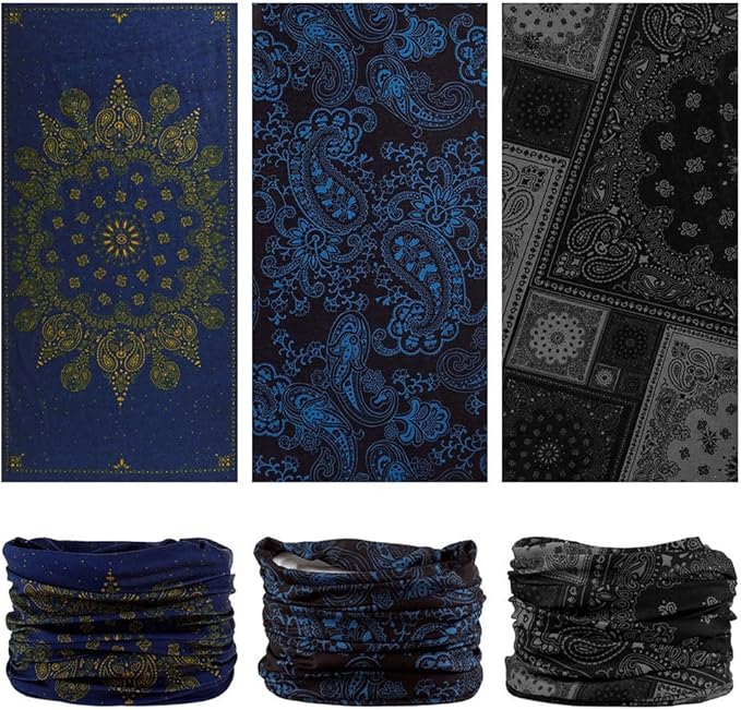 Headband Neck Gaiter Head Wrap Headwear Face Mask Magic Scarf Bandana for Men and Women