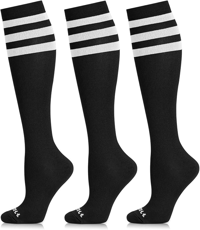 NEWZILL Medical Compression Socks for Women & Men Circulation 20-30 mmHg, Best Support for Running Athletic Cycling Nursing Travel Work and Fitness