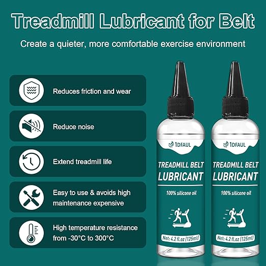 Treadmill Lubricant for Belt, 250ml Silicone Treadmill Oil Belt Lubricant High Temperature Resistance, Reduces Friction, Noise & Wear, Suitable for Various Treadmills Models