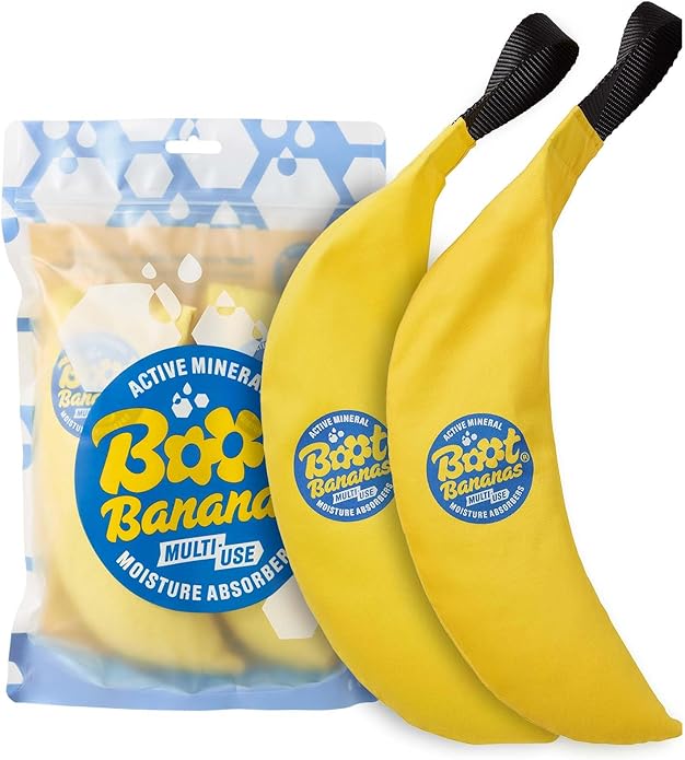 Boot Bananas Shoe Moisture Absorber | Long-Lasting, Reusable Sports Shoe Drying Inserts Without Heat or Electricity | Eco-Conscious | Drys Footwear in 4 to 6 Hours | 1 Pair