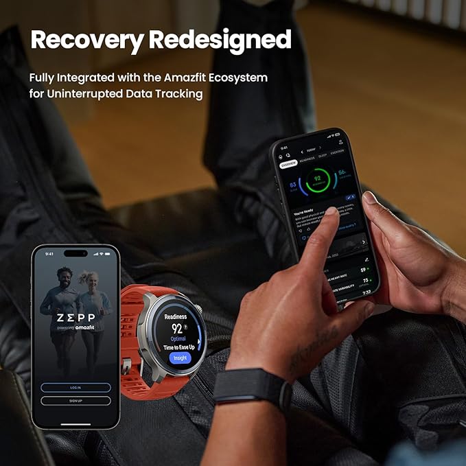 Amazfit Helio Strap Fitness Tracker Wristband, 24/7 Activity & Sleep Tracker with Heart Rate, 10 Days Battery, 27 Sports Modes, Strength Training, Hyrox Race, Subscription Free for Android & iPhone