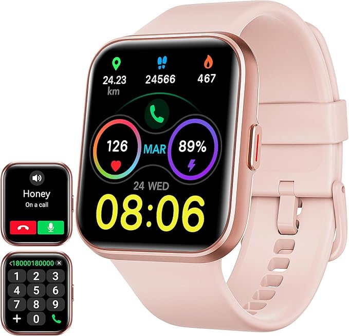 ENOMIR Smart Watches for Women, Fitness Watch for iPhone/Samsung/Android (Answer/Make Call& Alexa Built-in), Activity Trackers with 100 Sports &5ATM, Smartwatches with Heart Rate SpO2 Sleep Monitor