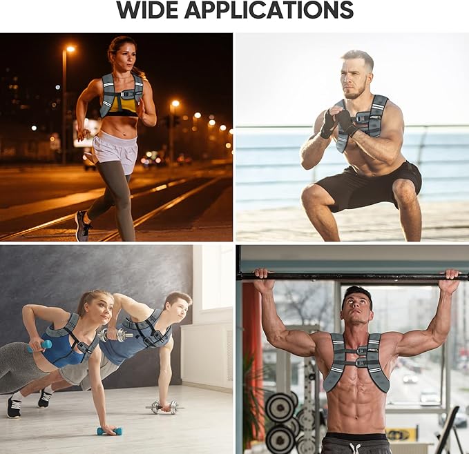 APEXUP Weighted Vest Men Women, Weight Vest for Women Workout Equipment for Strength Training Running