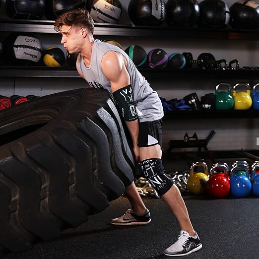 Elbow Sleeves(Pair), Support for Squat,Weightlifting,Powerlifting,Cross Trainning, Golf & Basketball(Medium)