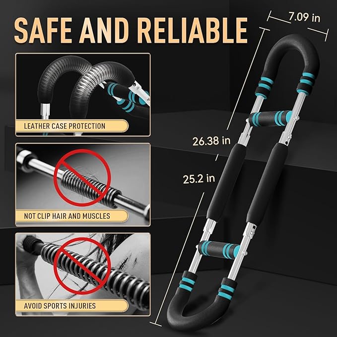 Twister Arm Trainer, Adjustable Chest Workout Equipment for Men & Women, Home Gym Strength Trainer, Muscle Builder & Strength Training for Arms, Chest