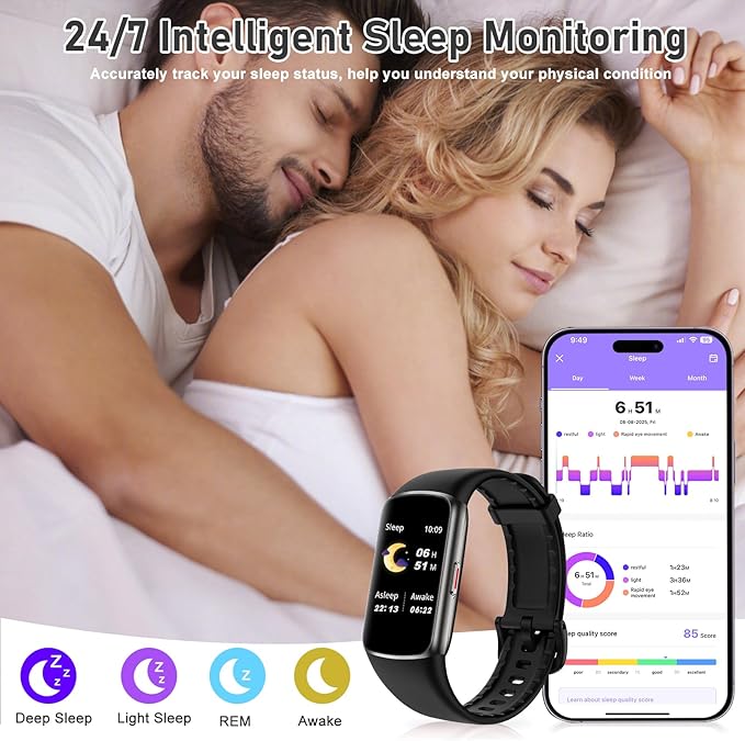 Fitness Tracker with 24/7 Heart Rate, Blood Oxygen, Sleep Tracker, 1.47''Waterproof Fitness Watch, Activity Tracker with Step Tracker for Women Men