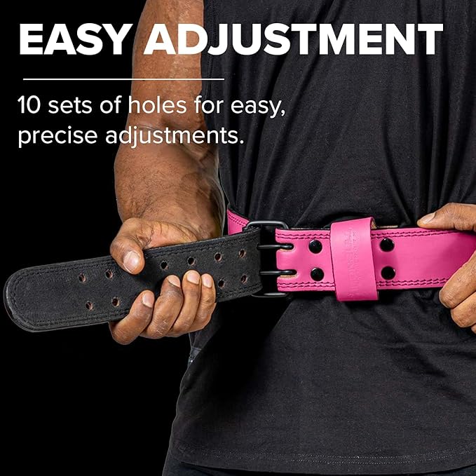 7mm Leather Weight Lifting Belt (IPF, USAPL, USPA, IPL USAW & IWF Approved) - 4" to 2” Tapered Premium Weightlifting Belt for Olympic Lifting, Powerlifting, Cross training, Gym, Workout & Weight Training - Weightlifting Belts for Men and Women