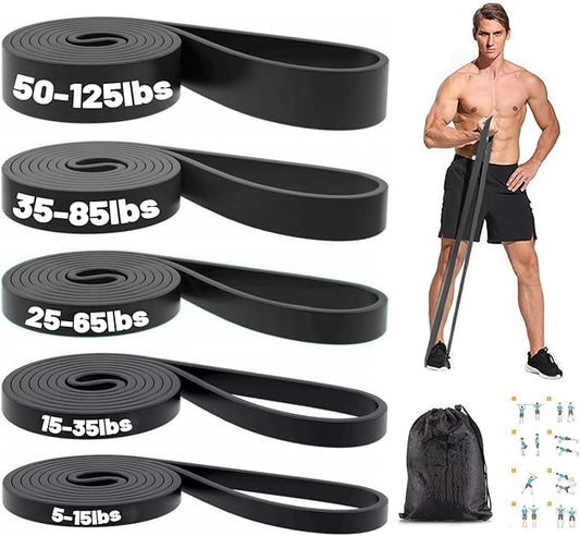 Resistance Bands, Pull Up Bands, Exercise Workout Bands for Working Out, Pull Up Assistance Bands Set for Men & Women, Body Stretching, Physical Therapy, Muscle Training