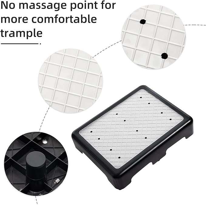 Platform Step Stool Bed Step Non-Slip Rubber Stair Riser Portable Anti-Fall Safety Platform for Elderly and Adults