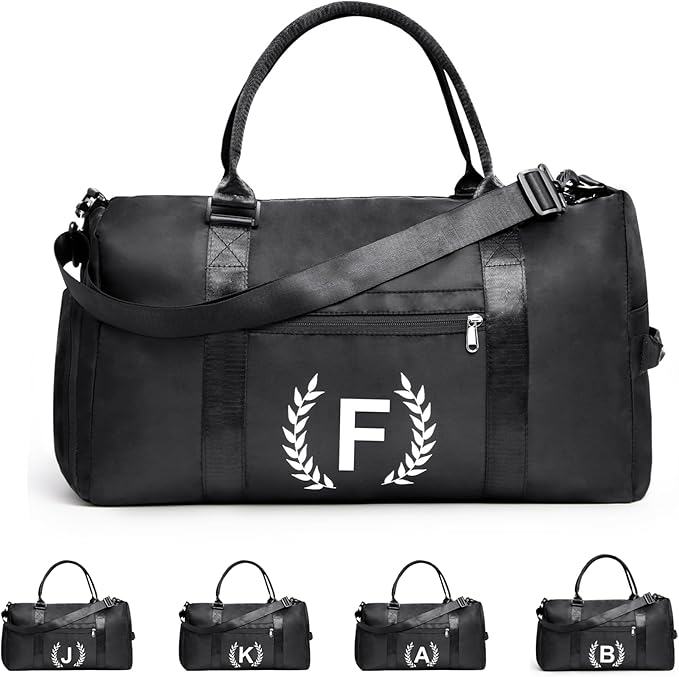 Gym Bag for Women & Men, Fitness Workout Sports Travel Duffle Bag with Wet Pocket & Shoes Compartment, Great Present for Gym Lovers