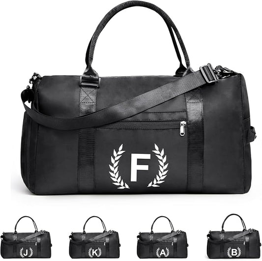 Gym Bag for Women & Men, Fitness Workout Sports Travel Duffle Bag with Wet Pocket & Shoes Compartment, Great Present for Gym Lovers