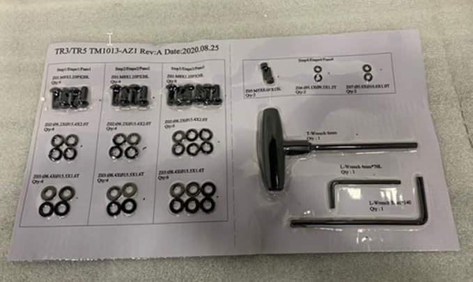 Hardware Kit Assembly 1000451201 Works with Merit Fitness TM1012 TM1013 AFG T5 Treadmill