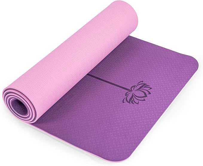 UMINEUX Yoga Mat Extra Thick 1/3'' & 2/5" Non Slip Yoga Mats for Women Eco Friendly TPE Fitness Exercise Mat with Carrying Sling & Storage Bag