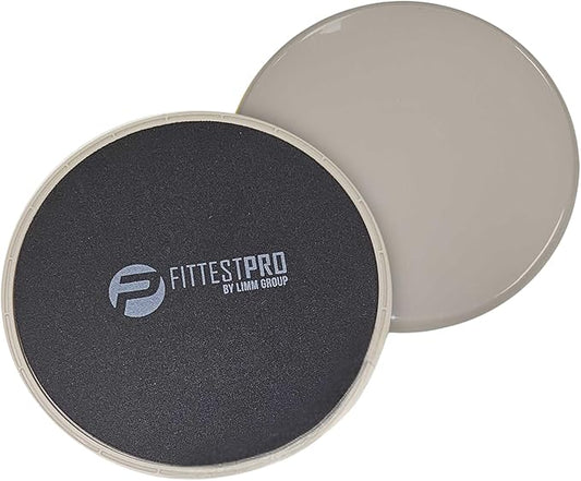 Core Sliders for Working Out - Exercise Sliders Fitness, Stability, Ab, Legs & Full Body (Set of 2) - Bonus Carry Bag & Workout Ebook - Gym Gliding Disc Pads for Hardwood, Carpet & More