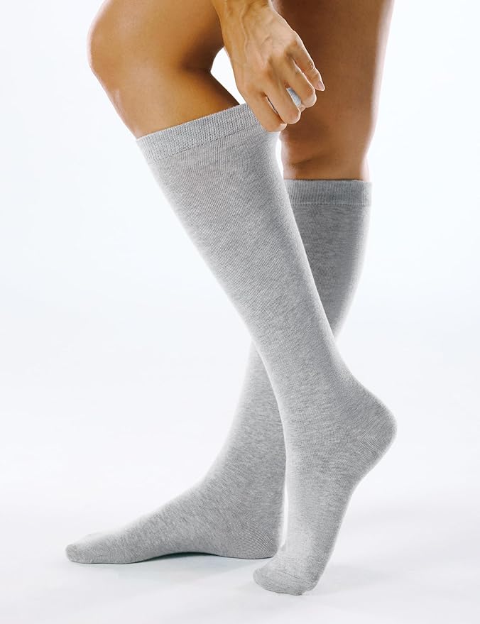 FITRELL Women's Knee High Socks Outdoor Sport Athletic Socks Casual Stripe Tube Socks 1-4 Pack