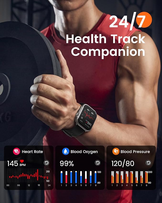 Smart Watches for Women Reloj Mujer: Smartwatch with 30Day Battery Life SpO2 Sleep Heart Rate Monitor, Bluetooth Calls, 120 Sport Modes IP68 Waterproof Fitness Tracker watch for Android iPhone 2Bands