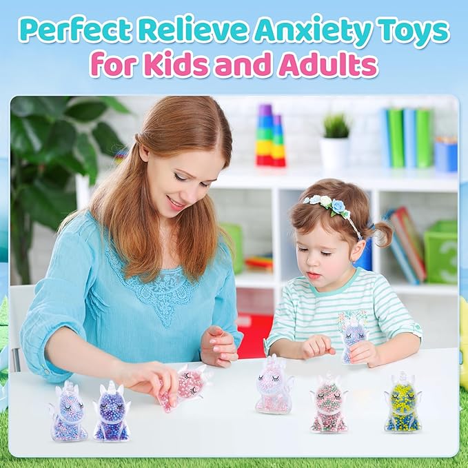 12 Pack Fidget Stress Balls for Kids Adults, Stress Relief Stress Ball, Bulk Squishy Squeeze Ball Set and Birthday Party Favors