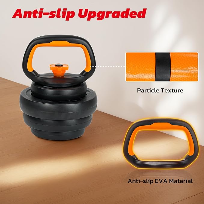 Adjustable Dumbbell Set, 66LBS Weights Dumbbells Set with Connector, 4 In 1 Dumbbell Set Used as Barbell, Kettlebell, Push-Up Stand and Weight Plate, Fitness Equipment for Home Gym