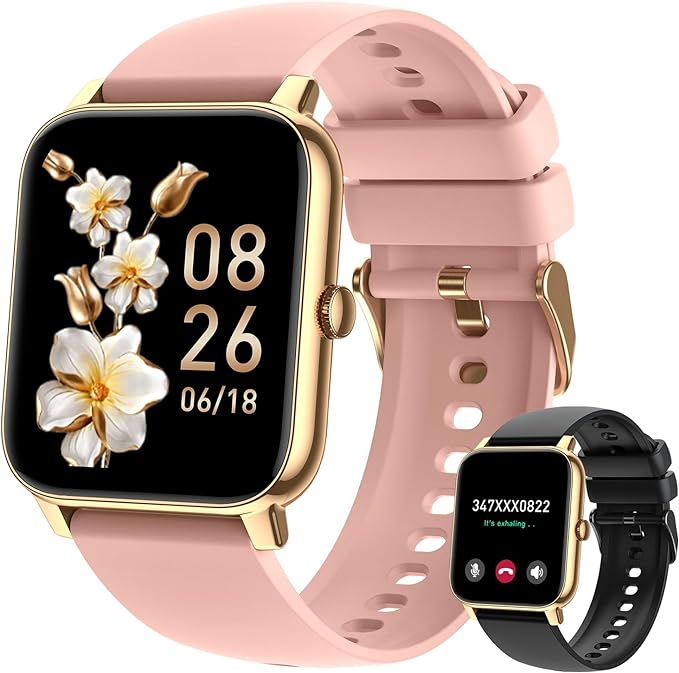 Smart Watch for Women Fitness Tracker: Smart Watches for Women Digital Mens Watches Make/Answer Call Waterproof Running Smartwatch Android Phone iPhone Samsung Compatible Heart Rate Monitor