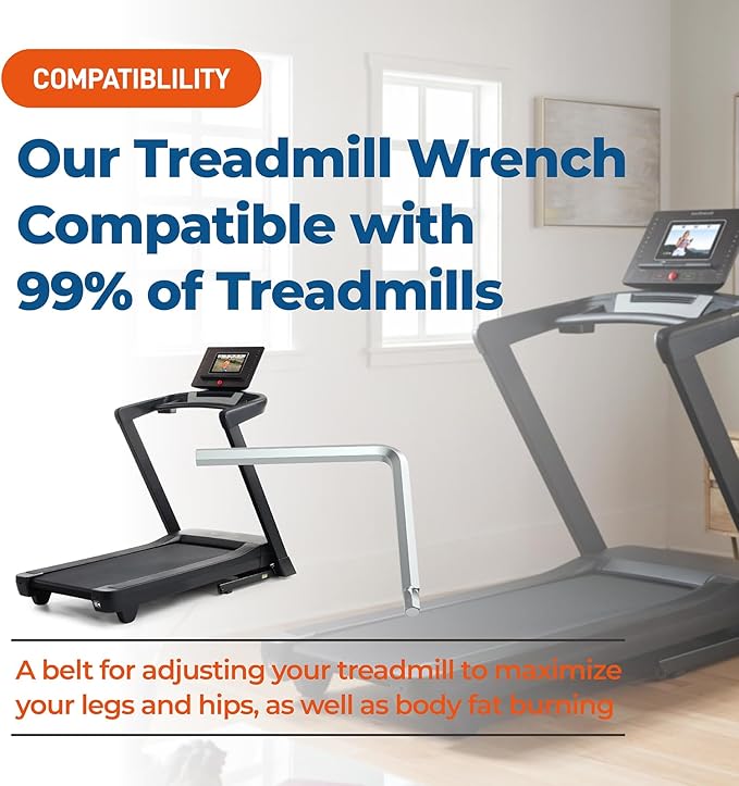 Treadmill Wrench Allen fit for 99% of Treadmills,Replacement for NoridicTrack, Proform,Bowflex and More Under Desk Treadmill & Portable Walking Folding Treadmill