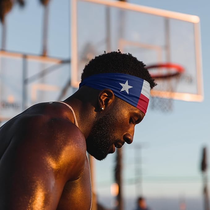 Suddora State Flag Tapered Headbands - Workout, Sports, Costume and State Pride