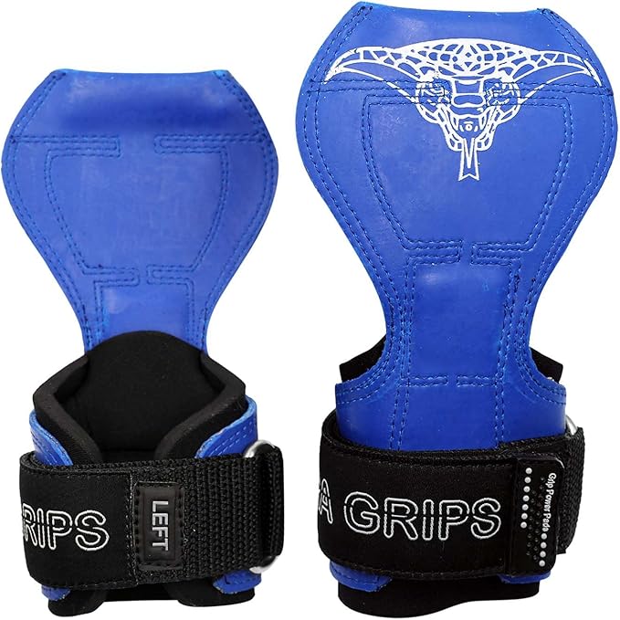 Cobra Grips PRO Weight Lifting Gloves Heavy Duty Straps Alternative Power Lifting Hooks for Deadlifts Adjustable Neoprene Padded Wrist Support Bodybuilding