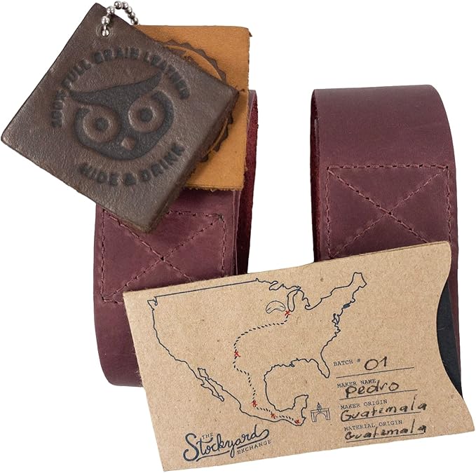 Hide & Drink, Set of 2 Lifting Wrist Straps, Bodybuilding, Sports, Gym, Fitness, Accessories, Strenght Training, Full Grain Leather, Handmade