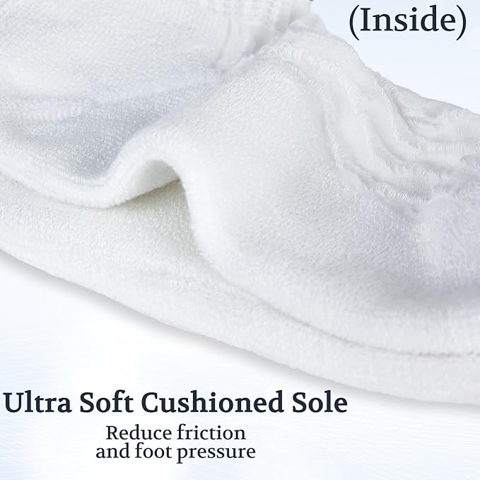 +MD Diabetic Socks for Men Women 6 Pairs,Non-Binding Top Extra Wide Ankle/Crew Socks, for Edema Circulator 9-11 10-13 13-15