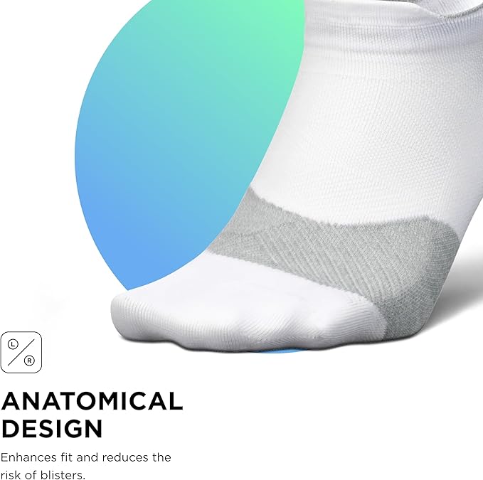 Feetures Elite Ultra Light Cushion Ankle Socks - Sport Sock with Targeted Compression