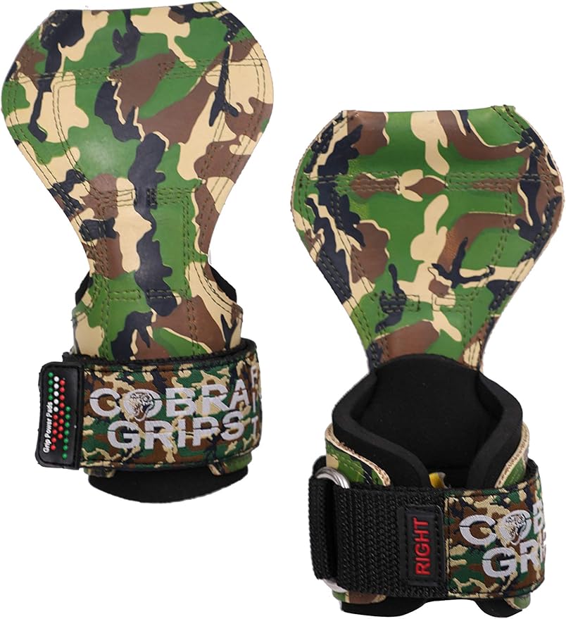 Cobra Grips PRO Weight Lifting Gloves Heavy Duty Straps Alternative Power Lifting Hooks for Deadlifts Adjustable Neoprene Padded Wrist Support Bodybuilding