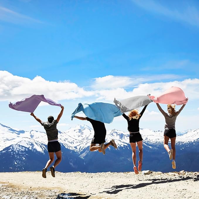 Dock & Bay Beach Towel - Quick Dry, Sand Free - Compact, Lightweight - 100% Recycled - Includes Bag - Set of 6 - Essentials, Large (160x90cm, 63x35)