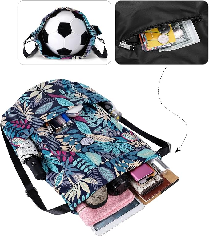 HUA ANGEL Drawstring Backpack Bag, Sport Gym Sackpack Lightweight Small Gym Bag for Men Women Pull String Sport Beach Bag