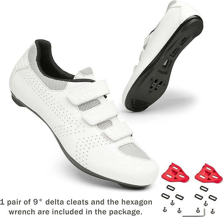 Honosuker Women's Cycling Shoes Delta-Compatible for Peloton Bike, Indoor & Road Cycling - Lightweight Spinning Shoes with Delta Cleats for Women