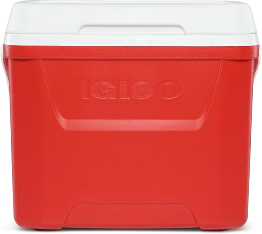 Igloos Cooler Hard-Sided Ice Chest, Insulated Portable Cooler, Heavy-Duty, Leak-Resistant Lid, Lightweight Ergonomic Handle