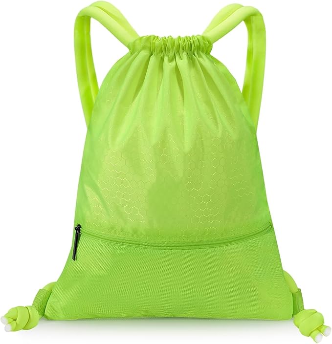 GAENMESH Drawstring Backpack Bag for Sports Lightweight Foldable Gym Bag with Sturdy Draw Cord Shoulder Strap Hiking Travel Camping