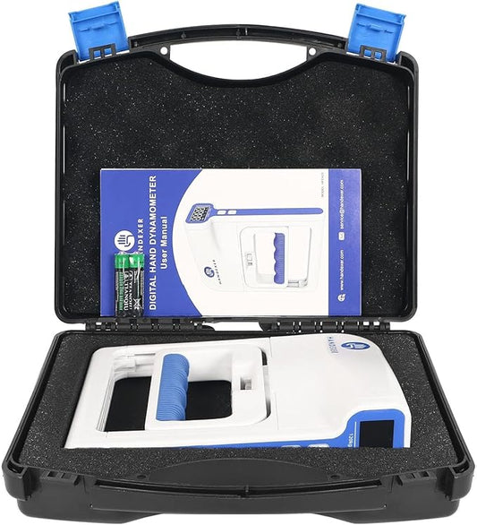 Grip Strength Tester 265lb/120kg, Digital Hand Dynamometer FDA Registered with Backlit LCD for Grip Strength Testing and Training