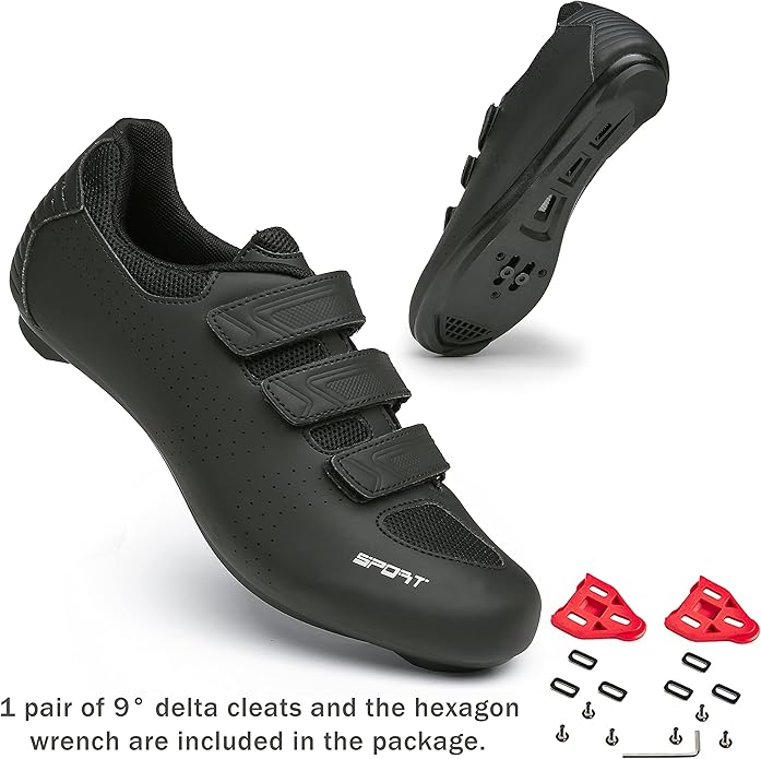 Honosuker Women's Cycling Shoes Delta-Compatible for Peloton Bike, Indoor & Road Cycling - Lightweight Spinning Shoes with Delta Cleats for Women