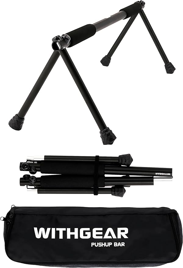 Push Up Bar – Folding Dip Bar for Home Workout, Lightweight & Portable Strength Training Equipment for Men & Women, Indoor & Outdoor Use (Hawk)